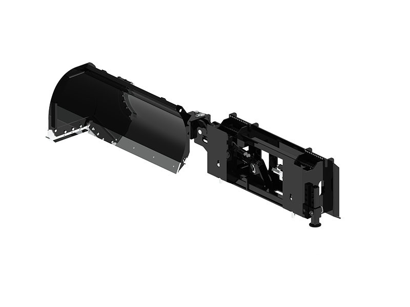 Steigern Sie Ihre Effizienz im Winter mit dem seitlich schiebenden Schneeschild für Kompaktlader.