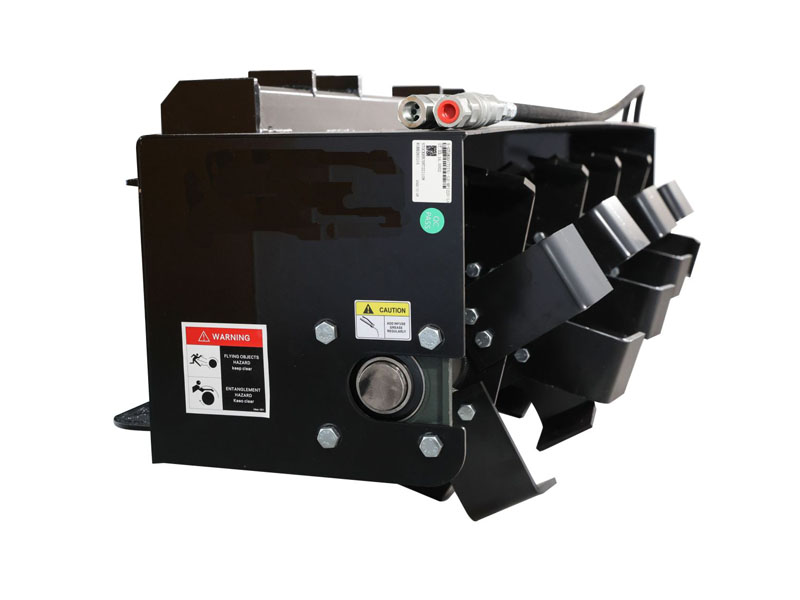 72-Zoll-Kompaktlader Roto Tiller Hydraulische rotierende Gartenfräse