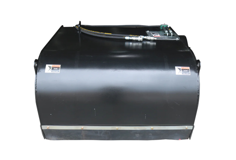 Mini-Kompaktlader mit hydraulischer Pickup-Box und Besenkehrmaschine