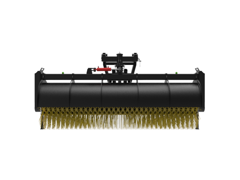 Selbsteinstellender Rotationsbesen an den Traktor